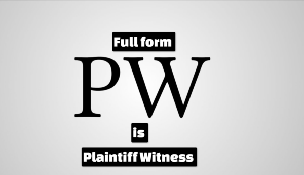 PW Full Form in Law